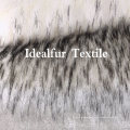 Black Tip High Soft Luxury Imitation Racoon Fur